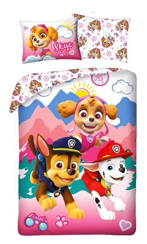 Obliečky Paw Patrol pink