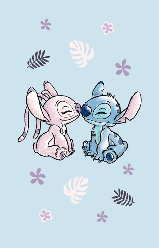 Detský uterák Lilo and Stitch Light blue 50/30